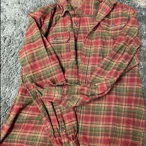 Red and brown flannel